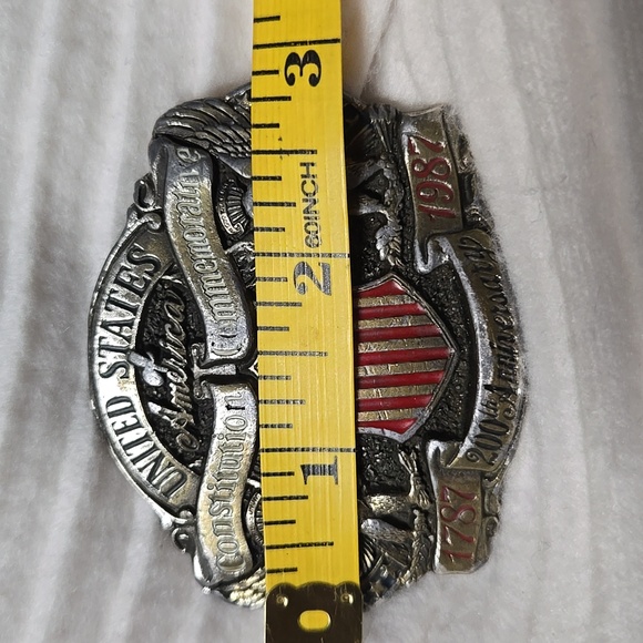 Vintage 1987 United States of America Constitution Commemorative Belt Buckle - Picture 3 of 7